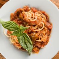 Pasta Alla Norma · Your choice of pasta served with marinara sauce and eggplant