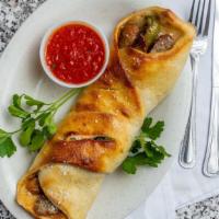 Sausage Roll · Peppers, onions & cheese.