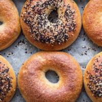 Bagel & Schmear · Locally made bagel served with your choice of cream cheese (available vegan).