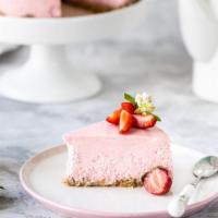 Strawberry Cheesecake · Delicious authentic classic cheesecake with strawberries.