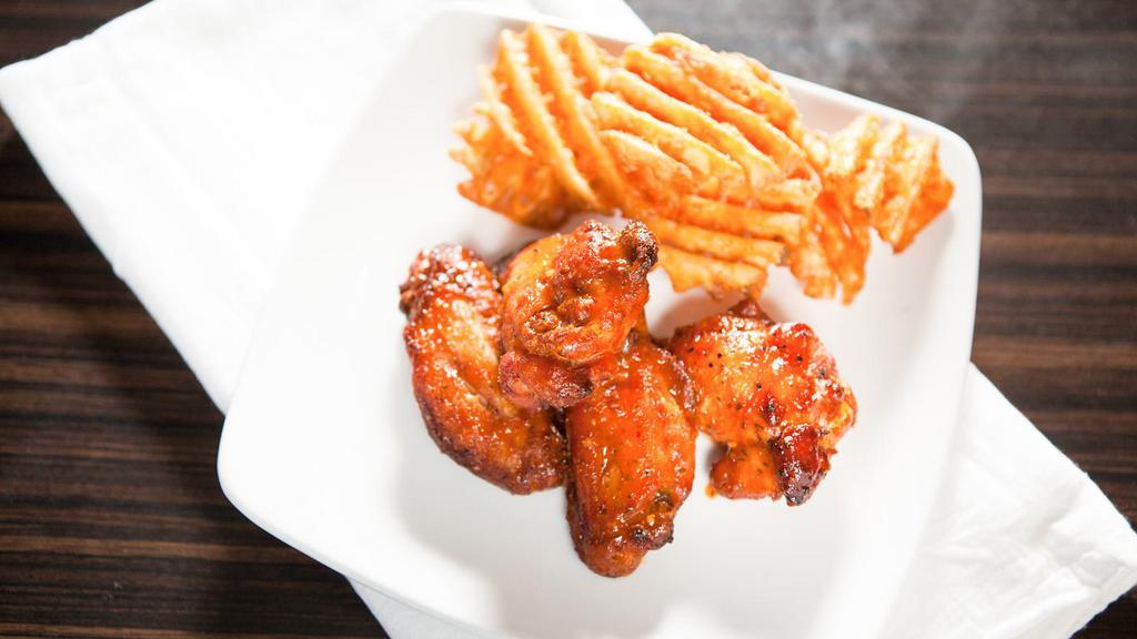 Red Hot Wings · Wings are deep-fried to a crispy perfection and served with your choice of sauce on the side or tossed.