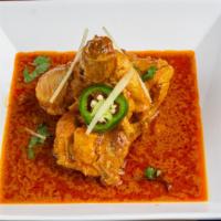 Chicken Curry · Chicken cooked in traditional curry sauce.