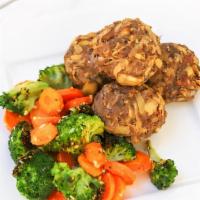 Bacon Cheddar Meatballs · Four hand-rolled beef meatballs made with freshly shredded Yukon gold potatoes, smoked gouda...