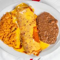 27 Burrito Jalisco · Served with rice & refried beans.
