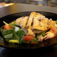 Grilled Chicken Bowl · 1/2lb of fresh Grilled Chicken on top of a bed of lettuce and veggies. Gluten free.