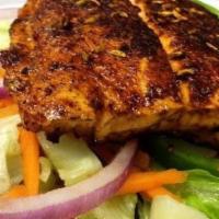 Salmon Filet · Prepared grilled or blackened served with your choice of two of our famous sides.