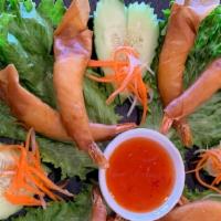 Fried Soft Shell Crab (2 Pcs) · deep fried shrimp rolled