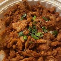 Spicy Chicken · Stir-fried chicken and vegetables in spicy sauce.