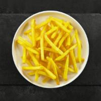 Fries · (Vegetarian) Idaho potato fries cooked until golden brown and garnished with salt.