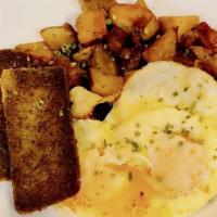 The Royal Breakfast · A combination of 2 pancakes with two eggs (any style) fries and your choice of Canadian baco...