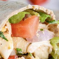 Chicken Wraps · With your Choice of Fresh Chicken Salad wrap, Chicken Caesar wrap, or our Kickin Hot Buffalo...