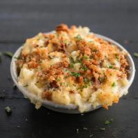 Mac & Cheese · Bacon topped