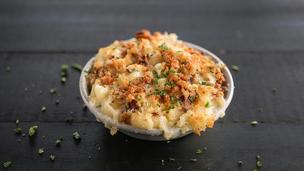 Mac & Cheese · Bacon topped