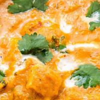 Paneer Tikka Masala · Lightly marinated Indian cottage cheese cubes roasted in clay oven cooked in special sauce