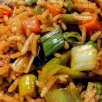 Special Fried Rice · Basmati rice, red pepper, smoked paprika, red onion and Indian Spices