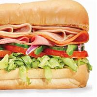 American Cold Cut · Ham, Salami, Raw Onions, Lettuce, Tomatoes, Mayo, Hot Peppers, Oil, and Vinegar & American C...