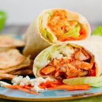 Buffalo Chicken Wrap · Chicken Tenders With Hot Sauce & Ranch Dressing.