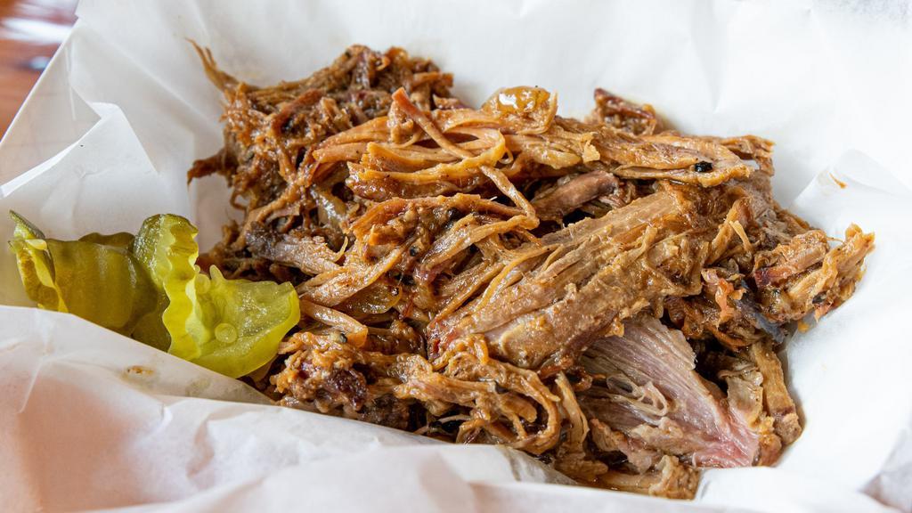 Pulled Pork · $15.98/lb
Shredded pork that has been smoked and mixed with our tangy Mustard Au Jus sauce.