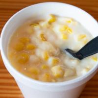 Cream Corn · Fresh, whole-kernel corn with heavy cream, Parmesan cheese, sugar and other special seasonin...