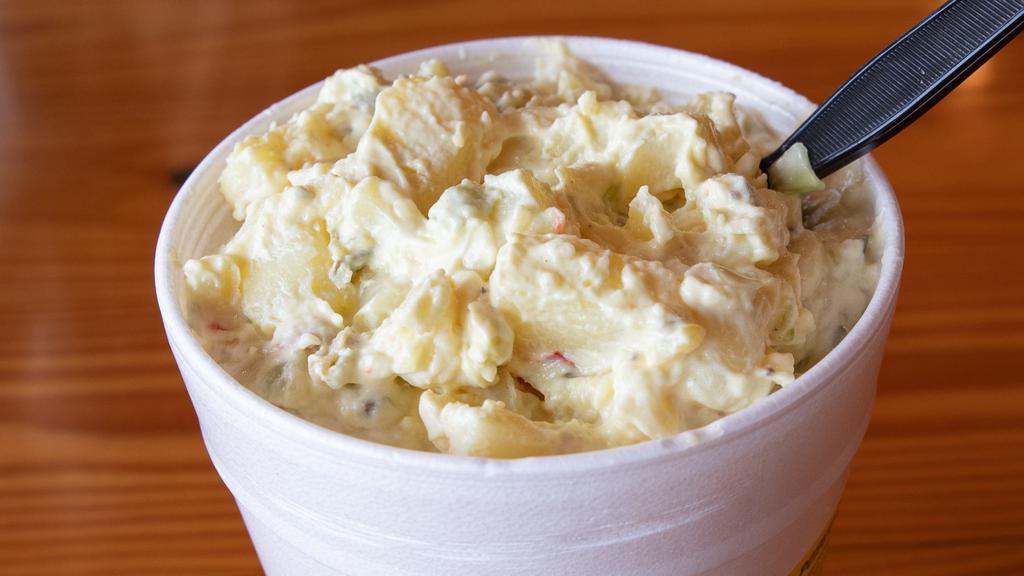 Potato Salad · Potatoes, egg, celery, and onion, mixed with mayonnaise and mustard.