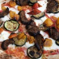 Giardino · San Marzano Tomatoes, Fior di Latte, Eggplant, Peppers, Zucchini, Olives