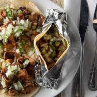 Al Pastor Taco Pack · Cubed Pork, Grilled Pineapple, Onion, Cilantro