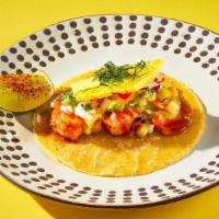Shrimp Al Pastor Taco · marinated Gulf shrimp, pineapple pico, cilantro, queso fresco
