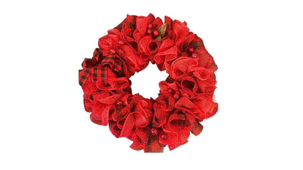 Winter Berry Circle Wreath · The winter berry circle wreath brings a dash of the holiday season to your farmhouse or chic home. Lightweight and easy to hang. 2