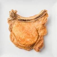 Pork Chops · Enjoy 2 fried and smothered premium grade center cut pork chops over a bed of white rice, 2 ...