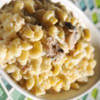 Rachel'S Mac & Cheese · The classic recipe with our twist, served with onions & mushrooms.