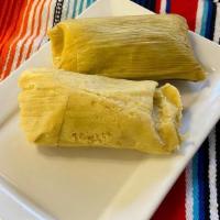 Chicken Tamales · Tamale with chicken.