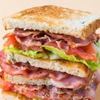 Blt Sandwich · Smoky crispy bacon, fresh lettuce tomato and mayo on your choice of toasty bread. Add on any...