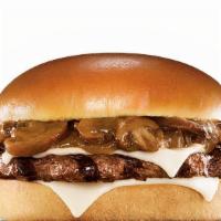 Mushroom & Swiss · Classic comfort burger with fresh mushrooms and swiss cheese. 

Consuming raw or undercooked...