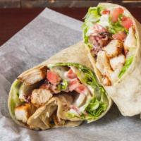 Cbr Wrap · Your choice of grilled or crispy chicken, crispy bacon, lettuce, tomato and ranch wrapped in...