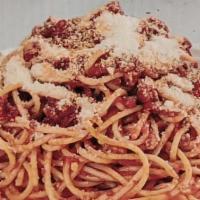 Bolognese · Meat sauce, ground beef and pork