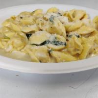 Tortellini · Gorgonzola cheese and spinach.