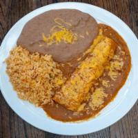 Kids Cheese Enchilada · Single cheese enchilada served with a choice of side.