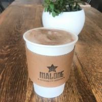 Hot Chocolate (12 Oz) · 12 oz hot chocolate.  Our hot chocolate is made with whole milk and dark chocolate sauce.  N...