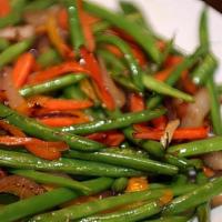 Green Beans · Sautéed with onions and spices.
