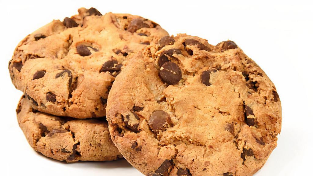 3 Cookies · House made Chocolate Chip Cookies. 100%  FRESH
