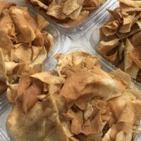 Pita Chips. · Bag of our seasoned Pita Chips. Comes with a small cup of hummus.
