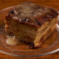 Bread Pudding · Warm and crunchy bits smothered with Jameson Irish Whiskey sauce