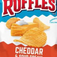 Ruffles Cheddar & Sour Cream Flavored Potato Chips · 2.5 oz