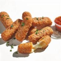 Mozz Sticks · cheesy mozzarella sticks + marinara
