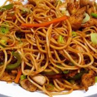 Chow Mein/Hakka Noodles · Stir-fried noodles with mix vegetable