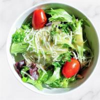 Single Side Spring Mix Side Salad · Spring Mix lettuce topped with house made Red Wine Vinaigrette Dressing, grape tomatoes, and...