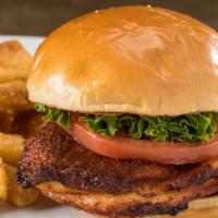 Chicken Breast Sandwich · An eight-ounce, skin-on chicken filet, rubbed, smoked and flash fried (to crisp-it-up)! On a...