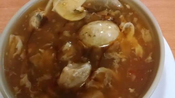 Hot And Sour Soup · Mushroom, tofu, egg, and bamboo shoots in rich soup. Spicy.