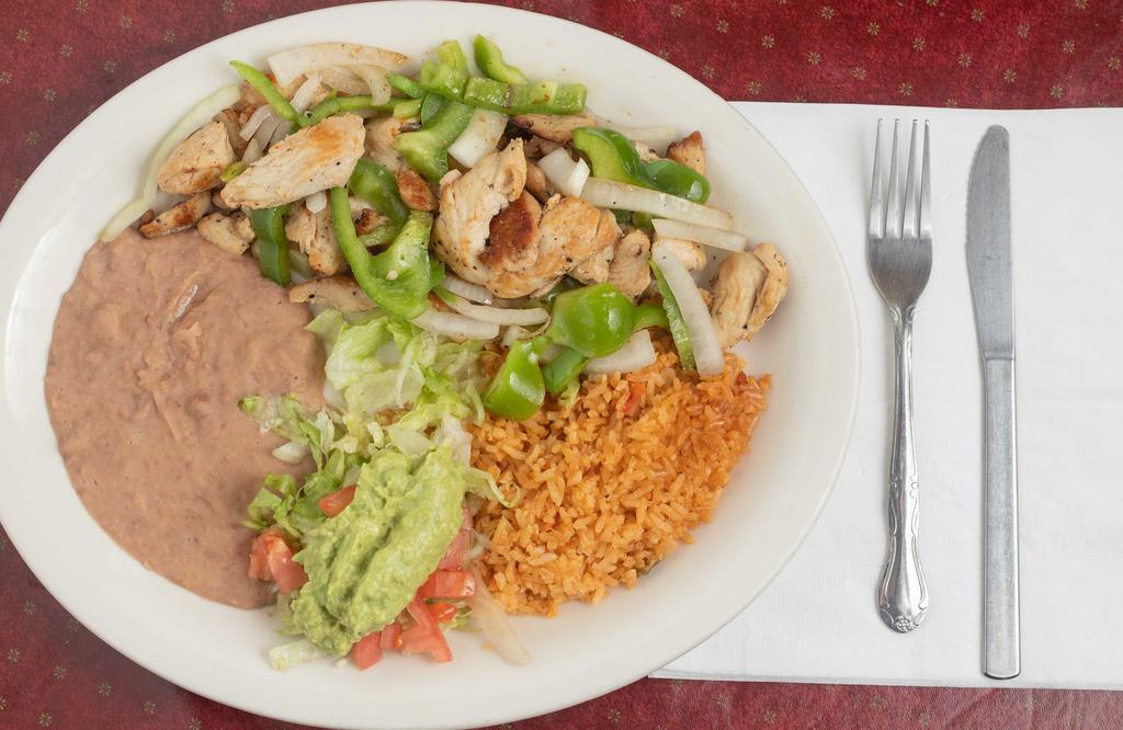 Chicken Fajita Plate · Chicken Fajita with grilled onions and grilled bell peppers