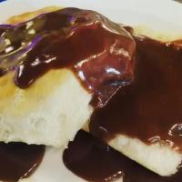 Large Biscuit & Chocolate Gravy · 